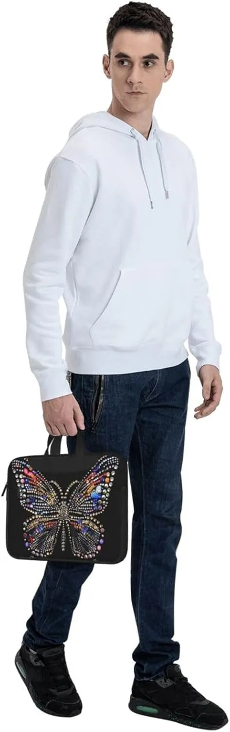 Laptop Tote Bag Laptop Tote Bag Travel Business Computer Bag Work Bag for Men Women with Rhinestones