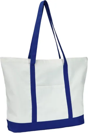 Large Canvas Tote Bag for Women 12OZ Reusable Cotton Grocery Shopping Bag with Pocket for Daily Travel Crafts Bag