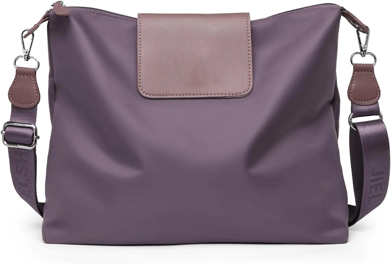 Large Crossbody Bag for Women Fabric Nylon Casual Commuter Bag Trendy Fashion Hobo Shoulder Bag Ladies Travel Handbag