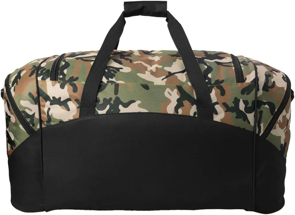 LARGE ISU Cyclones Duffel Bag Iowa State Suitcase or Gym Bag For Men Or Her (Camo)