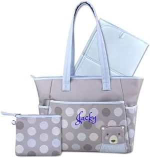 Large Messenger Diaper Bag Shoulder bag Custom Monogram Baby Bag