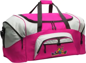 LARGE Peace Frogs Duffel Bag Ladies Peace Frog Suitcase Duffle - Gym Bag