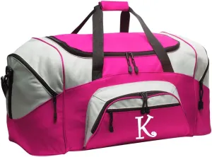 LARGE Personalized Duffle Bag Monogrammed Ladies Suitcase Duffel Luggage for Her Women Girls