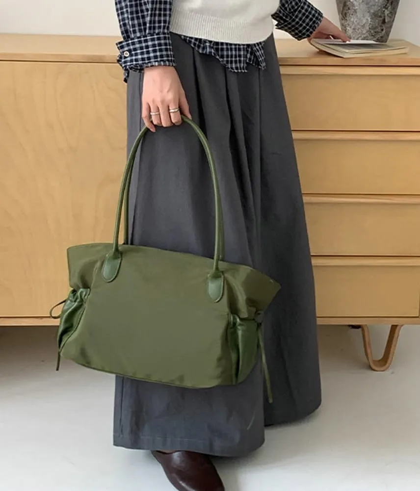 Large Shoulder Tote Bag for Women Casual Nylon Top-Handle Purses Weekend Handbag Lightweight Work Bag