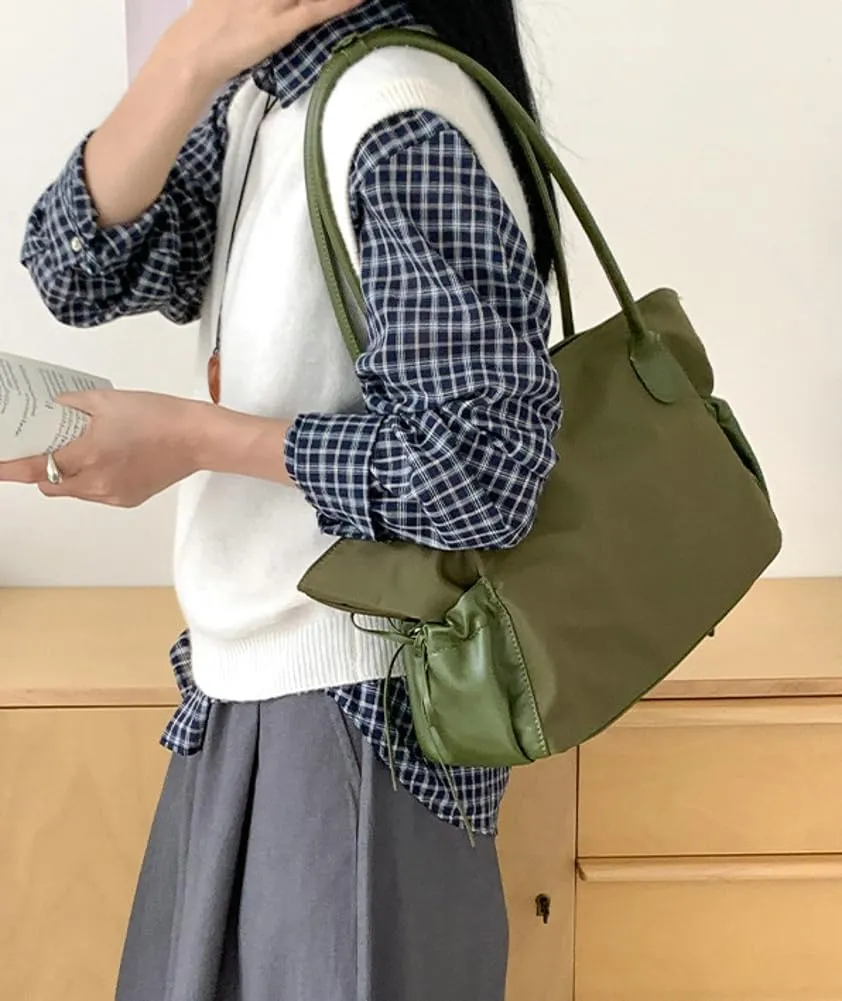 Large Shoulder Tote Bag for Women Casual Nylon Top-Handle Purses Weekend Handbag Lightweight Work Bag