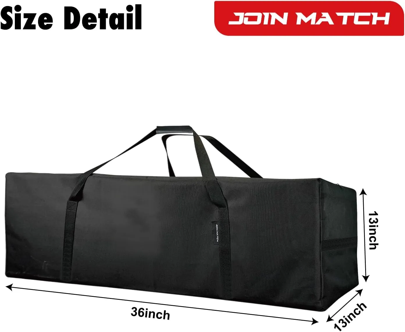 Large Travel Duffel Bag, 36inch Sport Storage Large Zippered Bag, Sturdy & Water Resistant Made of Durable 600D Oxford Fabric for Camping & Hiking.