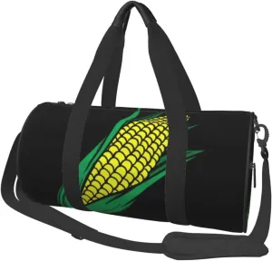 Large Weekender Overnight Bag Fashion Sports Gym Bag Corn On The Cob Travel Duffel Bag With Adjustable Shoulder Strap