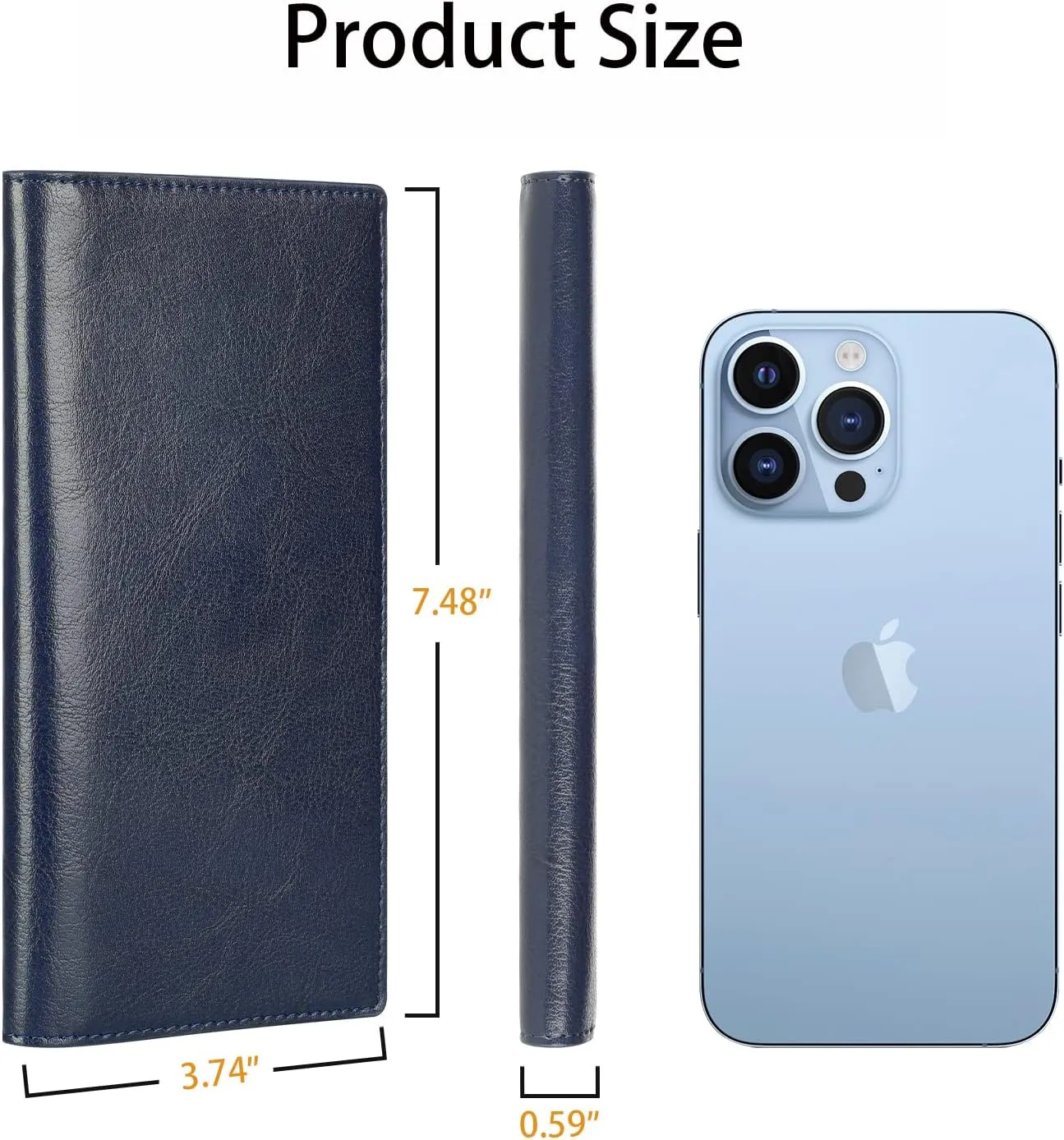 Lavemi Ultra Slim Thin Leather Women Wallet RFID Blocking Credit Card Holder Bifold Long Ladies Billfold