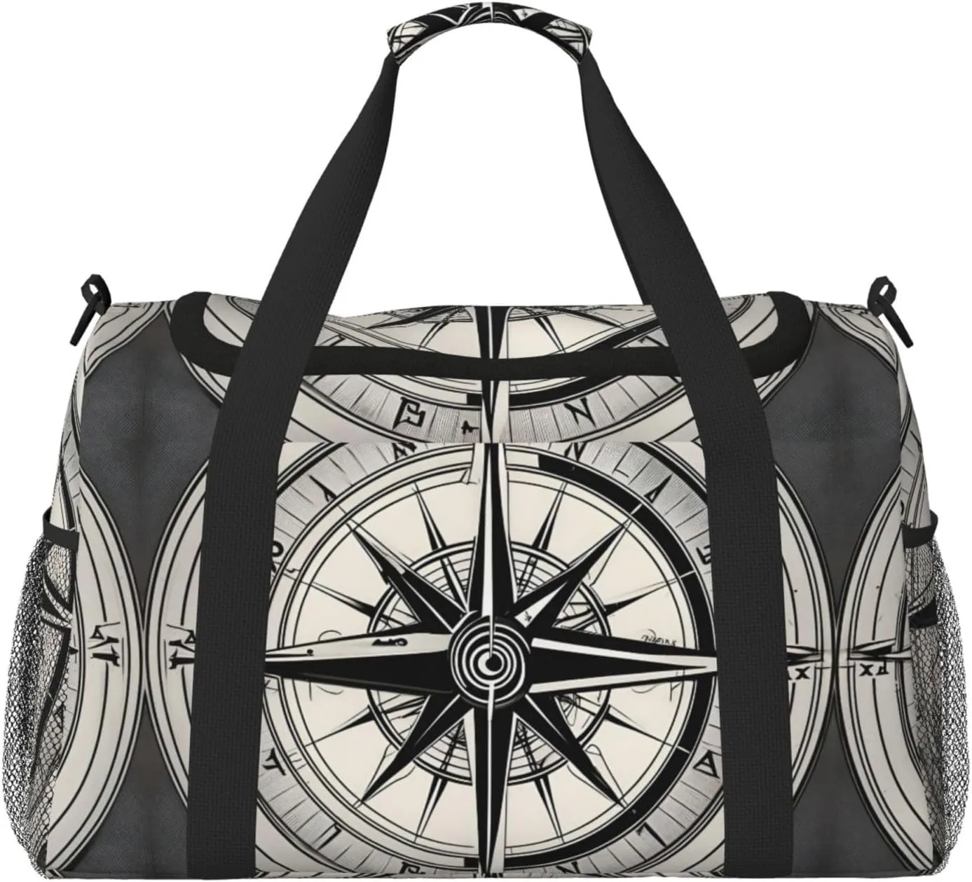 Law of the Compass Navigation 1 print Carry on Luggage for Women Men Shoulder Weekender Crossbody Bag for Yoga Travel Must Haves