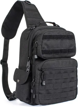 Leaper Military Tactical Backpack Assault Pack Sling Bag Molle Backpack Out Bag Black