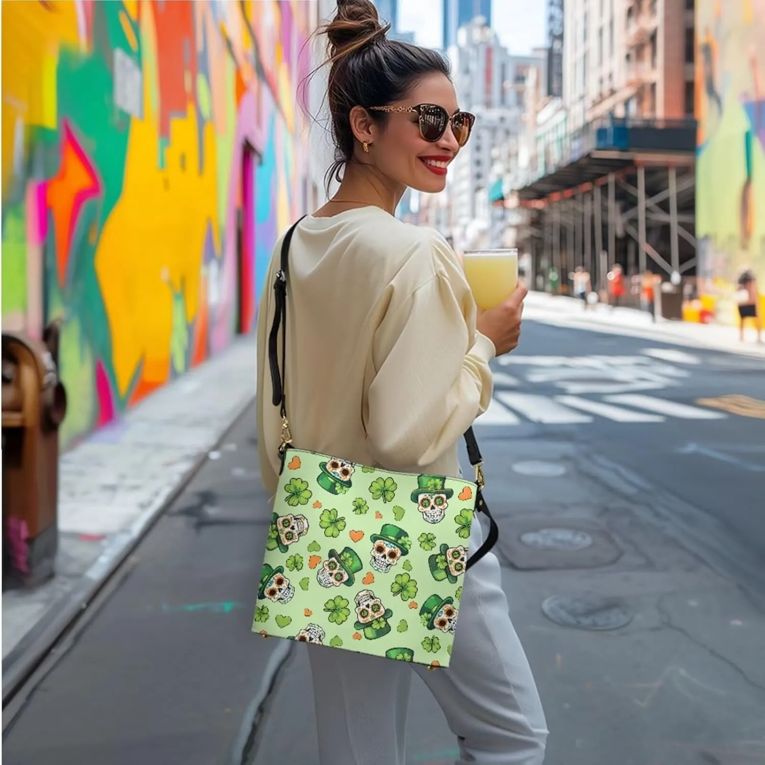 Leather Bucket Crossbody Bags for Women Cosmetic Bag with Wristlet Wallet Purse 3 Piece Shoulder Tote Bag