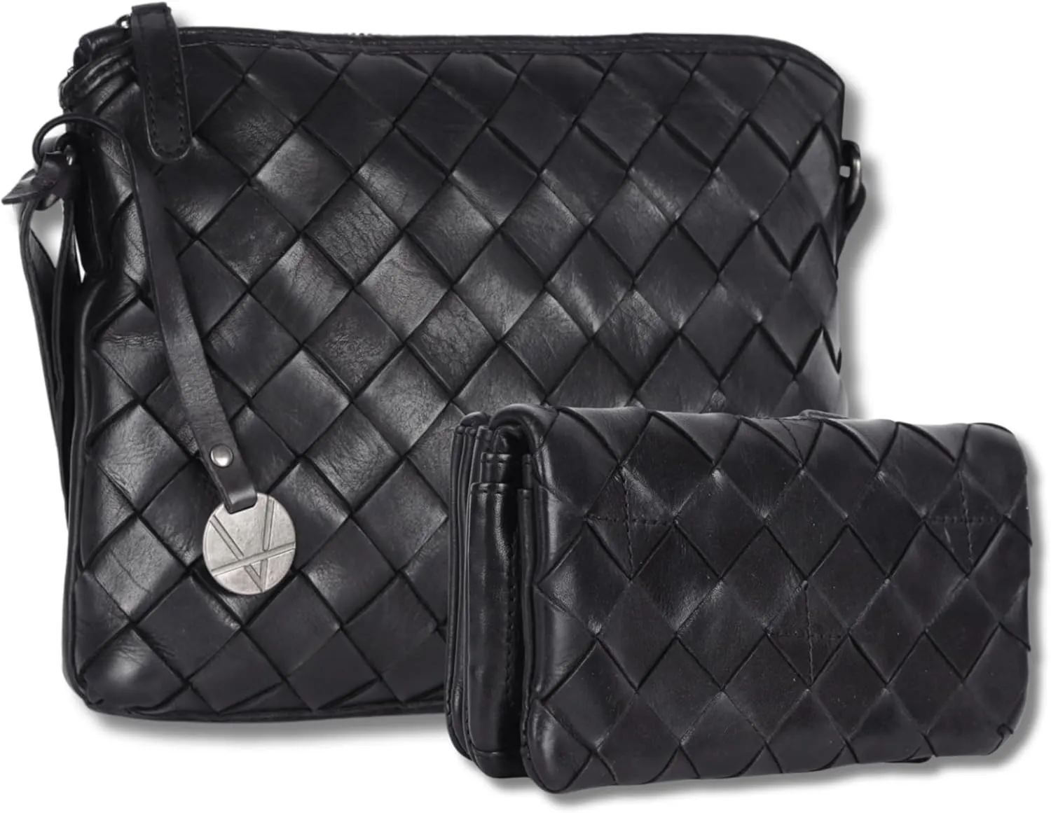 Leather Crossbody bag & Wallets for Women, Wallet for Ladies Zipper Coin Purse