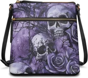 Leather Crossbody Bags for Women Tote Bag with Zipper Waterproof Shoulder Bag Travel Work Soft Handbag