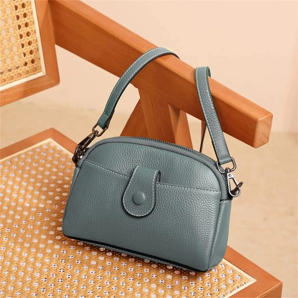 Leather Women's Bag Mini Small Bag Mom Mobile Phone Bag Women's Sigle Shoulder Small Bag Crossbody Bag Female