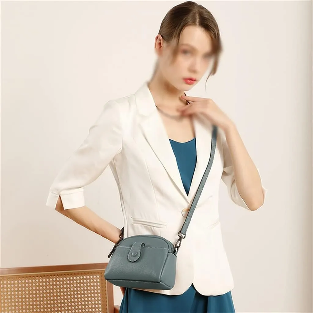 Leather Women's Bag Mini Small Bag Mom Mobile Phone Bag Women's Sigle Shoulder Small Bag Crossbody Bag Female