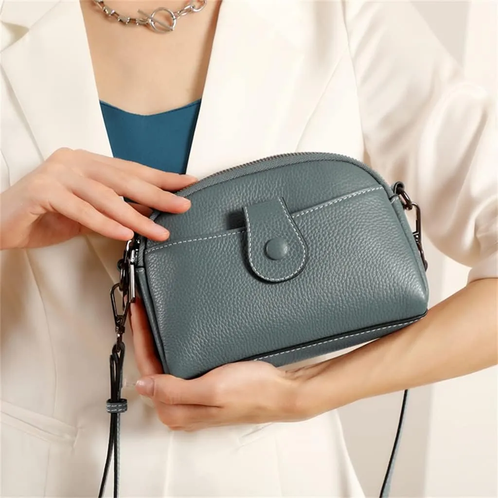 Leather Women's Bag Mini Small Bag Mom Mobile Phone Bag Women's Sigle Shoulder Small Bag Crossbody Bag Female