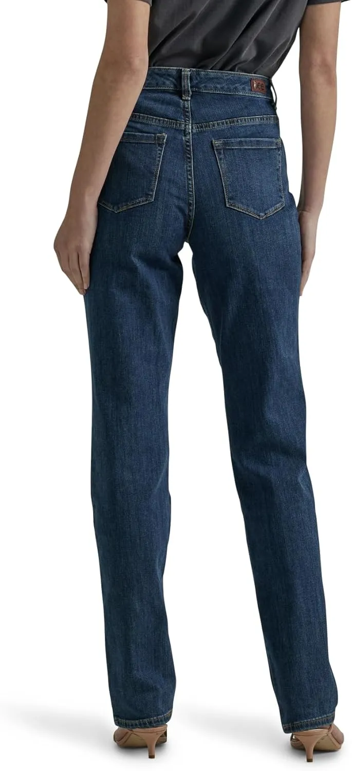 Lee Women's Instantly Slims Classic Relaxed Fit Monroe Straight Leg Jean