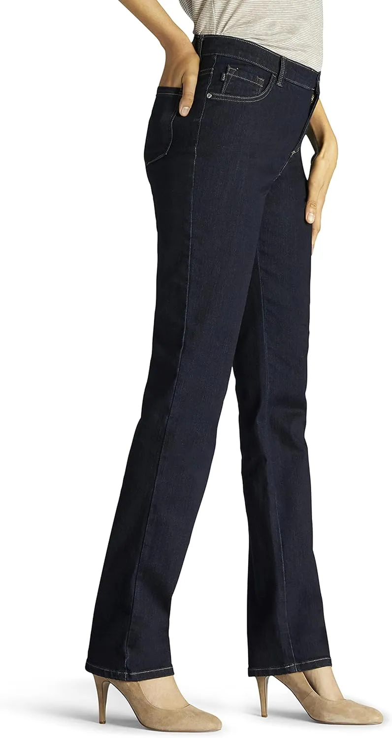 Lee Women's Instantly Slims Classic Relaxed Fit Monroe Straight Leg Jean
