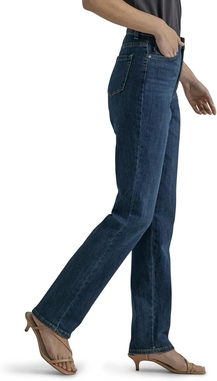 Lee Women's Instantly Slims Classic Relaxed Fit Monroe Straight Leg Jean