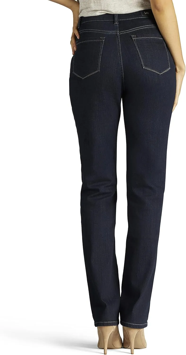Lee Women's Instantly Slims Classic Relaxed Fit Monroe Straight Leg Jean