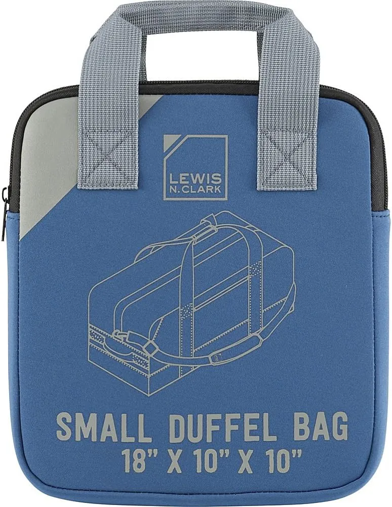 Lewis N. Clark Heavy Duty Large Duffel Bag for Women   Men, Carry On, Gym, Daypack, Ditty & Tra, Black, 18in