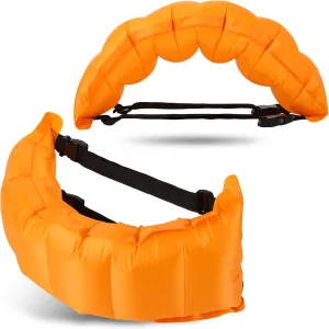 Lewtemi 1 Pcs Inflatable Swim Belt Pool Flotation Portable Waist Floatation Aid for Adults Adjustable Floating Swimming Training Aid Waist Belt with Buckle and Rope for Swimming Beginner