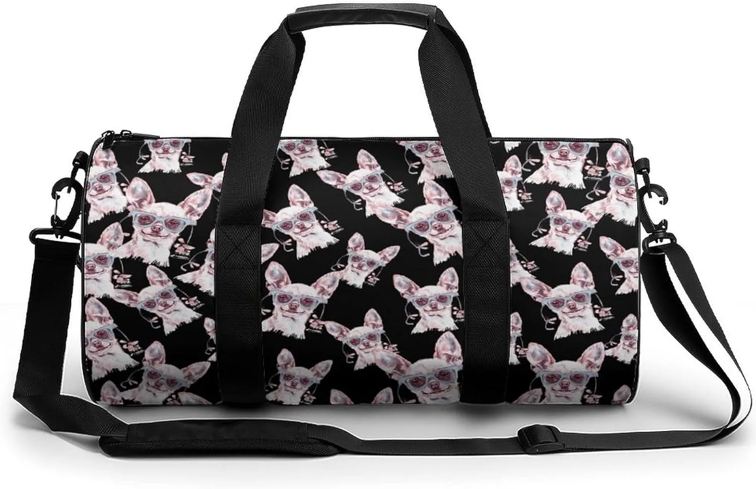 Life Is Better with A Chihuahua Travel Duffel Bag Gym Bags Sports Tote Shoulder Weekender Handbag for Men Women