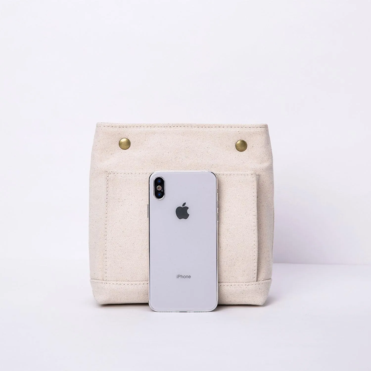 Lightweight Handbag Organizers Insert with Multiple Pockets - Handbag Organizer for Storage and Organization, Cosmetic Bag, Cotton Canvas （XS, Beige）