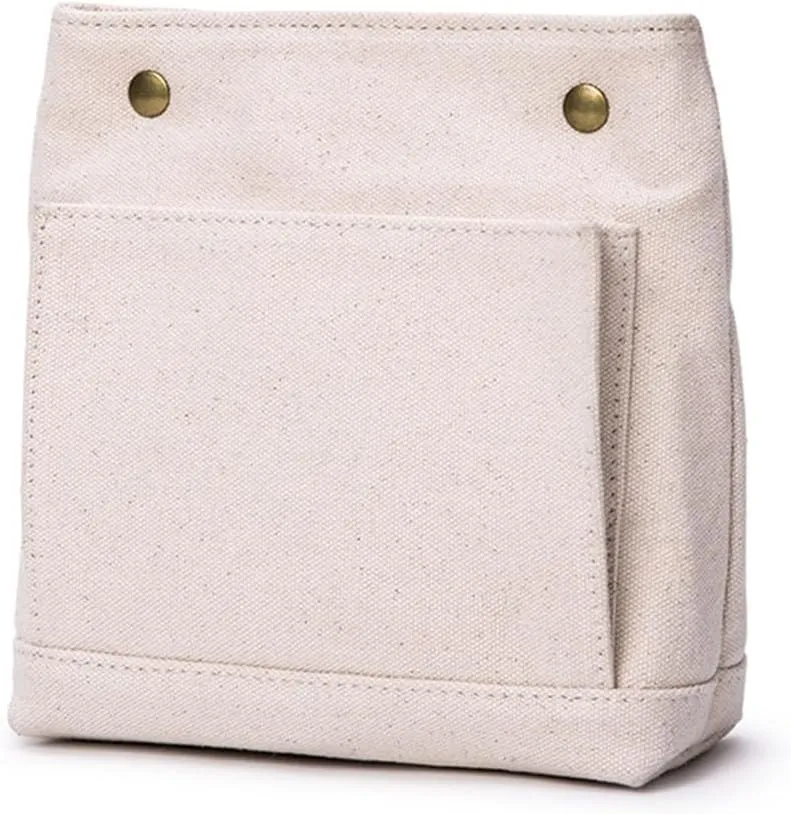 Lightweight Handbag Organizers Insert with Multiple Pockets - Handbag Organizer for Storage and Organization, Cosmetic Bag, Cotton Canvas （XS, Beige）