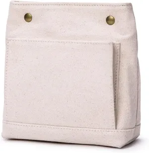 Lightweight Handbag Organizers Insert with Multiple Pockets - Handbag Organizer for Storage and Organization, Cosmetic Bag, Cotton Canvas （XS, Beige）