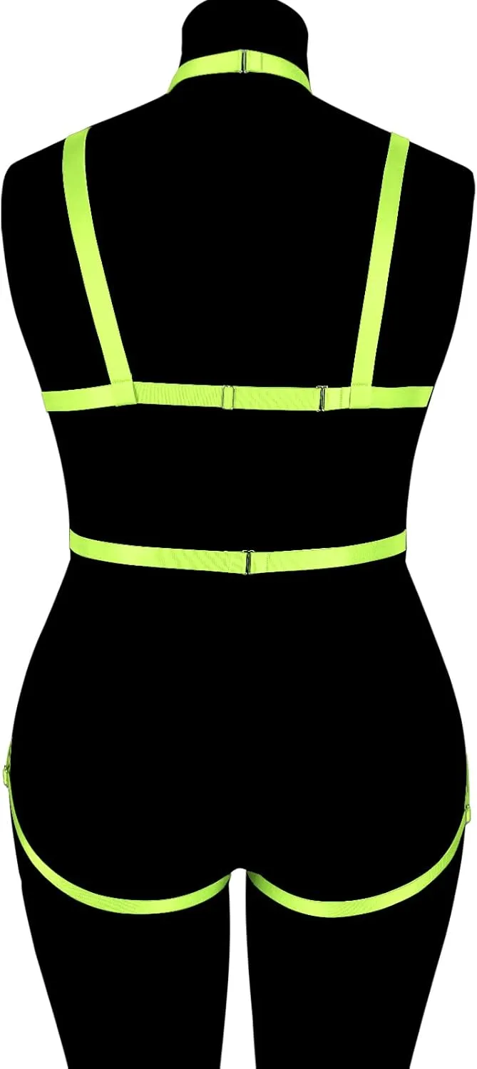 Lingerie cage set Full body harness for women Gothic Plus size Bra Festival Rave Large size Halloween Waist belts ​