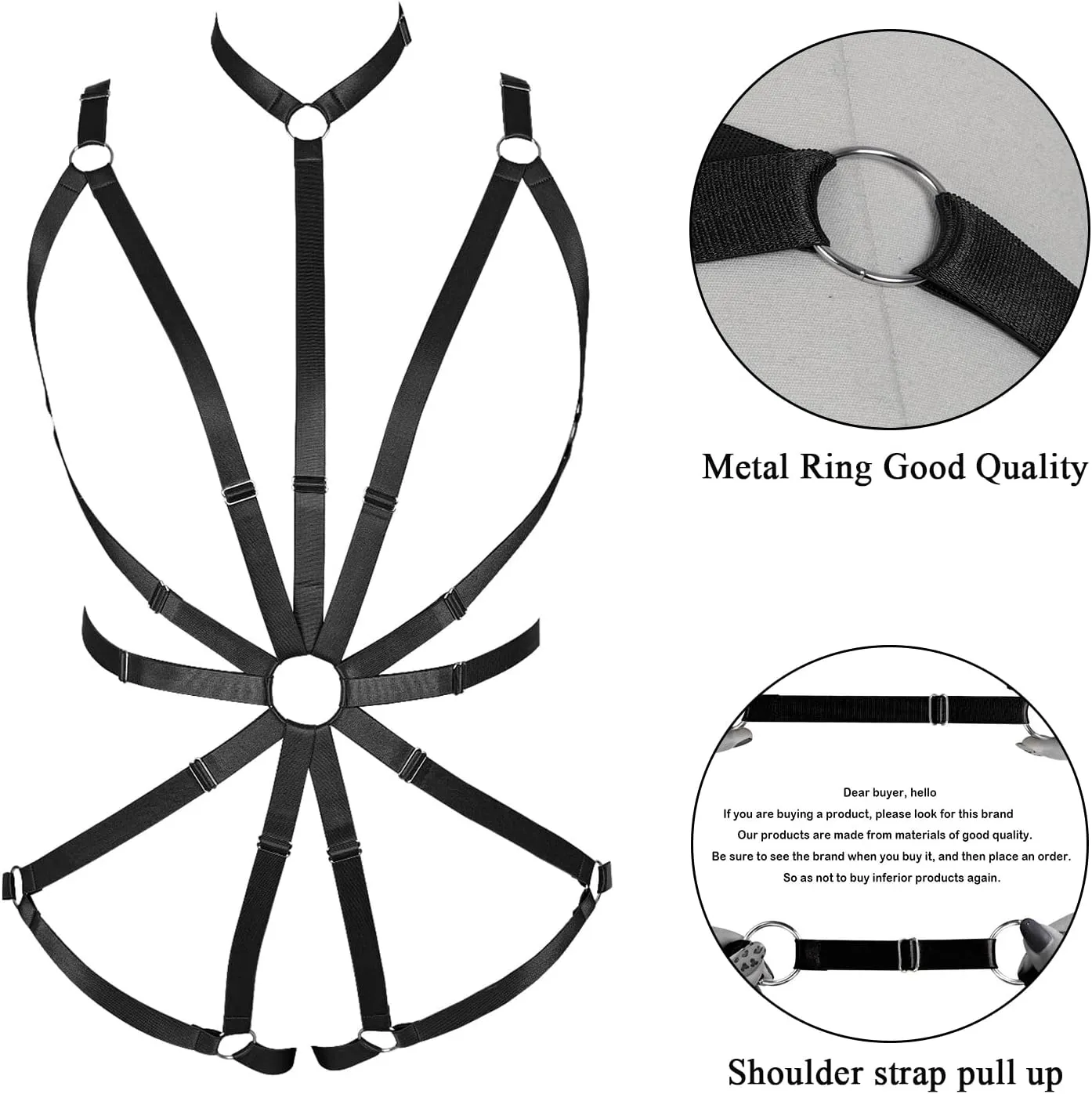 Lingerie cage set Full body harness for women Gothic Plus size Bra Festival Rave Large size Halloween Waist belts ​