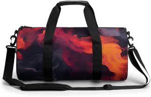 Liquid Watercolor Sport Gym Duffle Travel Bag for Women Men Overnight Weekender Bag with Shoe Compartment,Wet Pocket, 17.7in/9in/9in, style-18