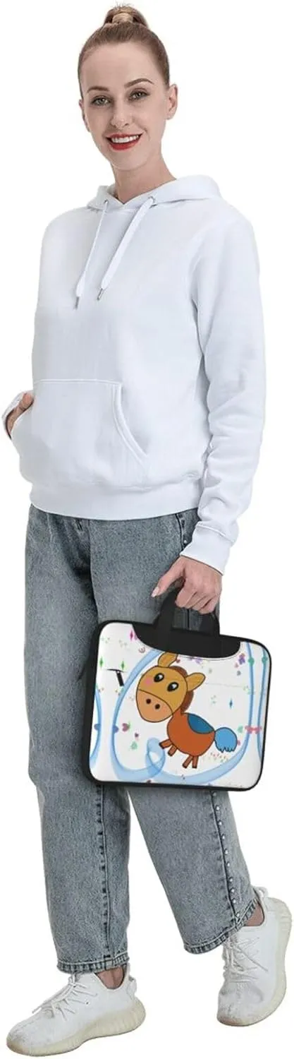 listening mule picture Ultra-thin portable shoulder laptop bag Stylish and Protective Shockproof soft lining