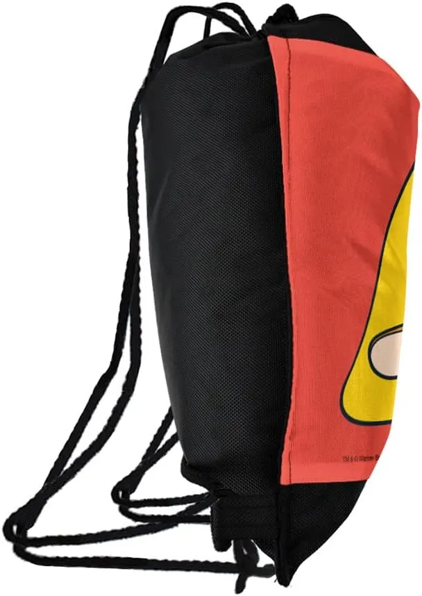 LOGOVISION Looney Tunes Speedy Gonzales Drawstring Backpack Sports Bag Sackpack 17" x 13", Perfect for Gym, Yoga or Practice