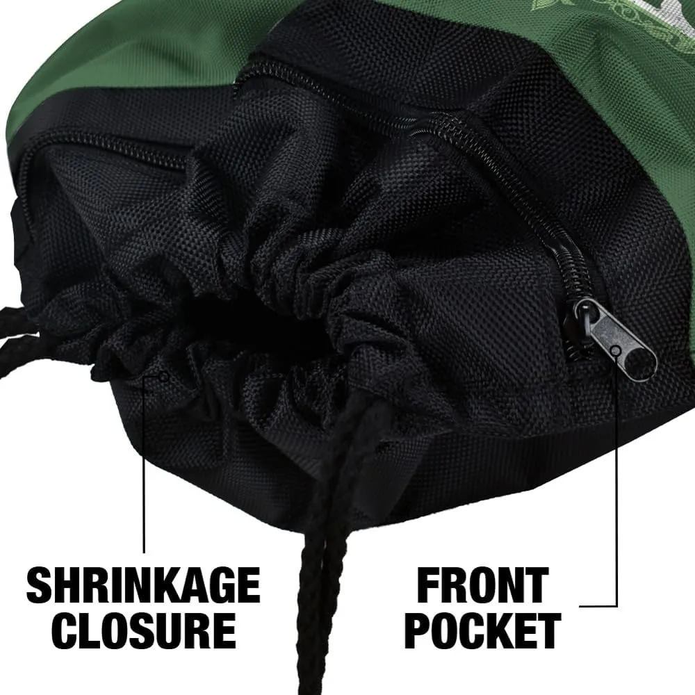 LOGOVISION Lord of The Rings Hobbiton Drawstring Backpack Sports Bag Sackpack 17" x 13", Perfect for Gym, Yoga or Practice