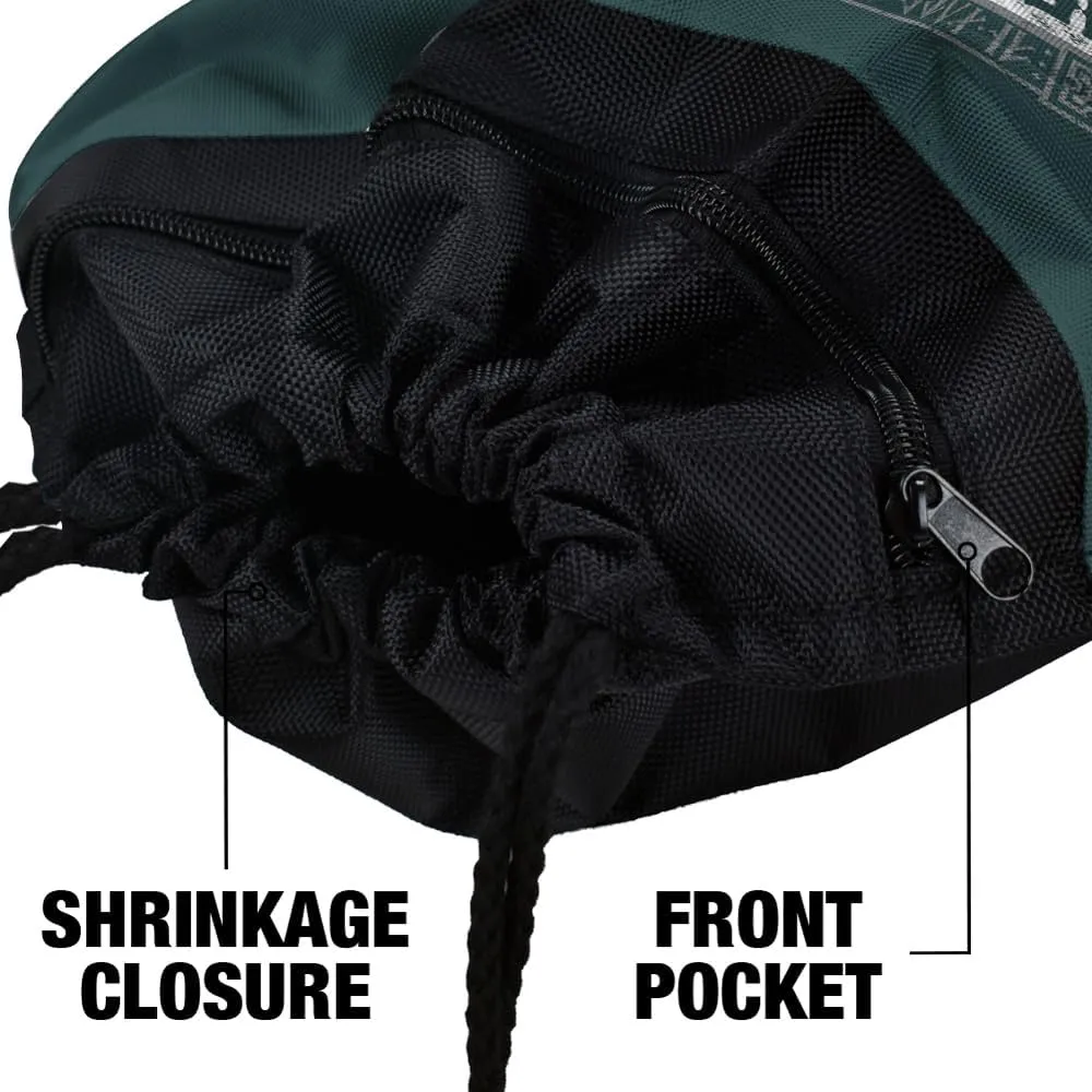 LOGOVISION Lord of The Rings Mines of Moria Drawstring Backpack Sports Bag Sackpack 17" x 13", Perfect for Gym, Yoga or Practice