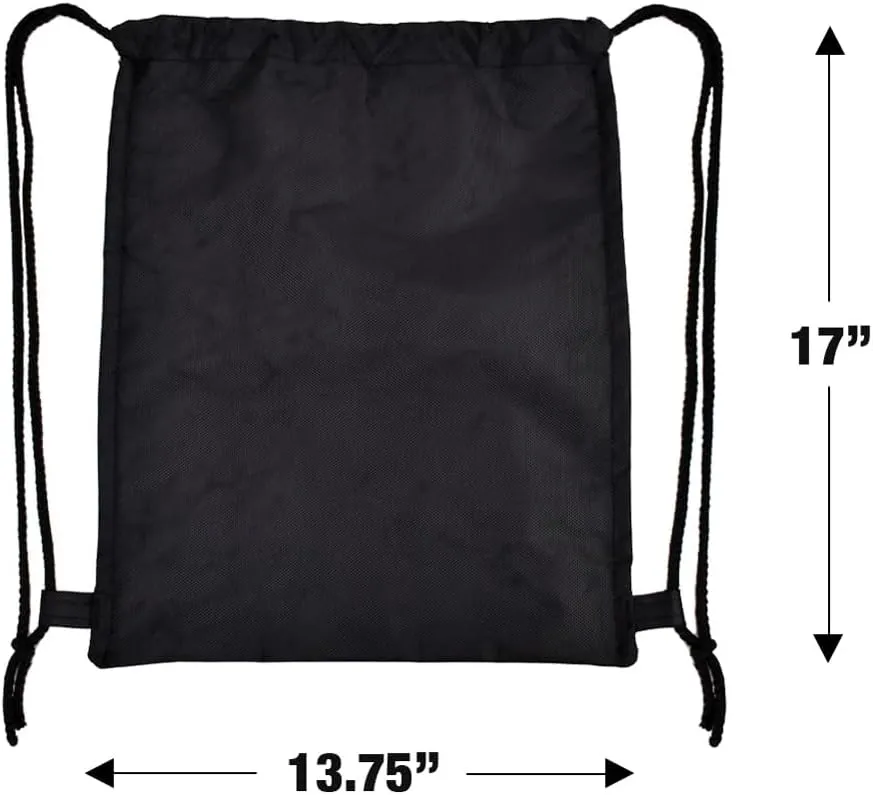 LOGOVISION Lord of The Rings Mines of Moria Drawstring Backpack Sports Bag Sackpack 17" x 13", Perfect for Gym, Yoga or Practice