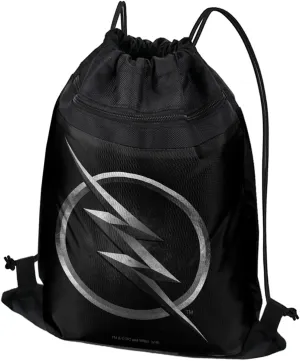 LOGOVISION The Flash TV Series Zoom Logo Drawstring Backpack Sports Bag Sackpack 17" x 13", Perfect for Gym, Yoga or Practice
