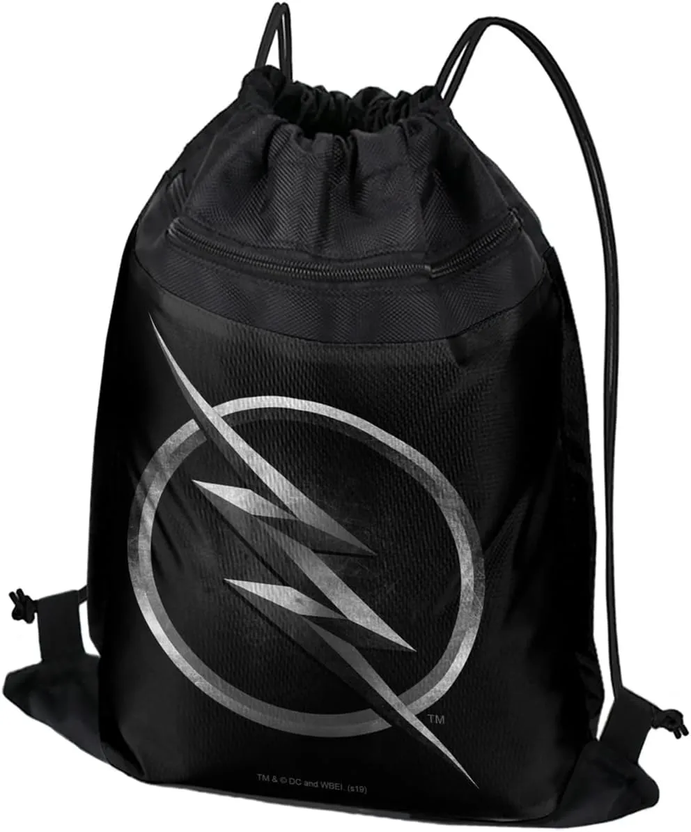 LOGOVISION The Flash TV Series Zoom Logo Drawstring Backpack Sports Bag Sackpack 17" x 13", Perfect for Gym, Yoga or Practice