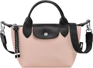 Longchamp 'Le Pliage X-Small Energy Canves Top Handle Tote Shoulder Bag, Nude