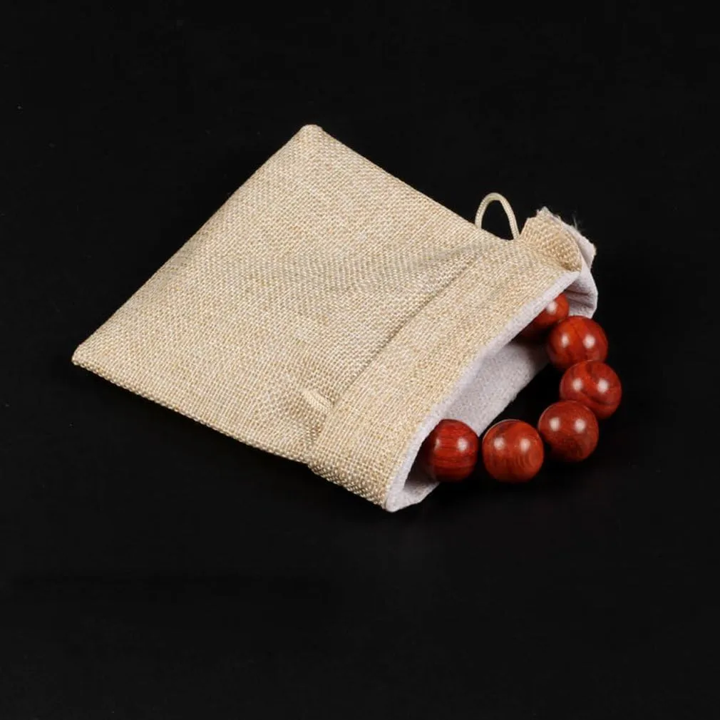 Lot of 100 Burlap Bags with Drawstring Gift Bags Jewelry Pouches Sacks for Wedding Party and DIY Craft, 5 x 3.5 Inches…