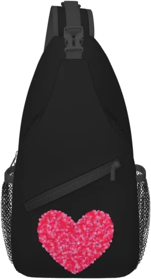Love Balloons Crossbody Bags For Women Men Chest Backpack Gym Shoulder Bag Travel Outdoor Sports Casual Crossbody Bags