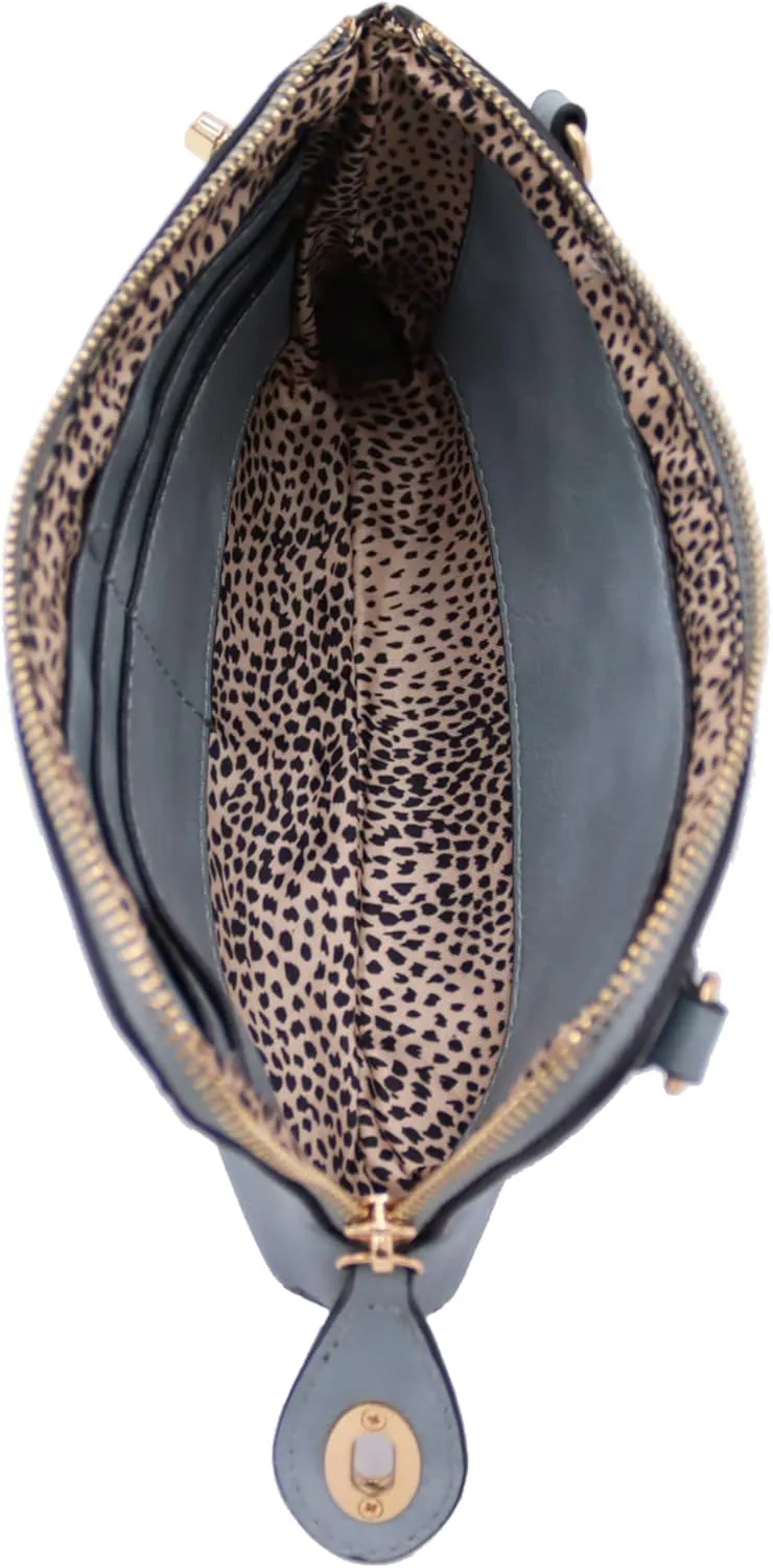 LOVESOME Women's Small Crossbody Bag Wristlet Clutch