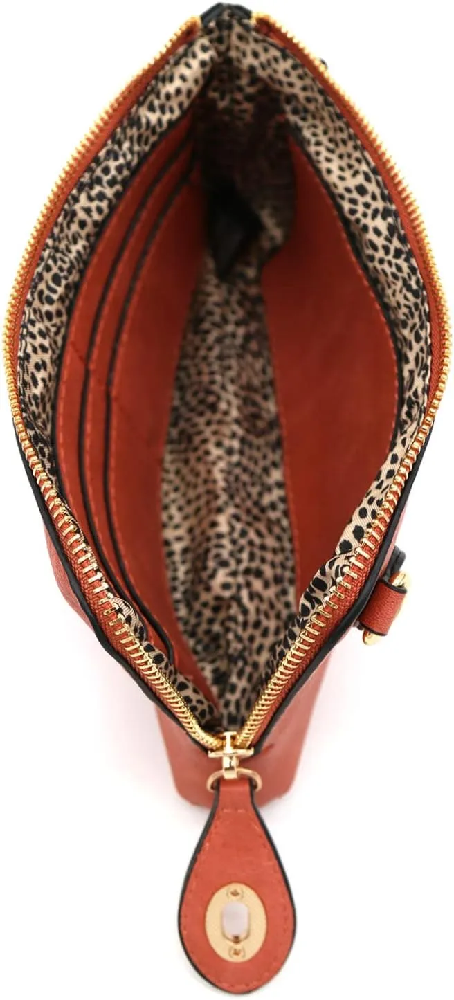 LOVESOME Women's Small Crossbody Bag Wristlet Clutch