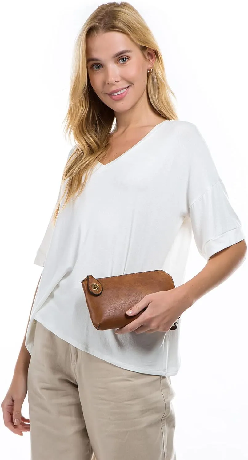 LOVESOME Women's Small Crossbody Bag Wristlet Clutch