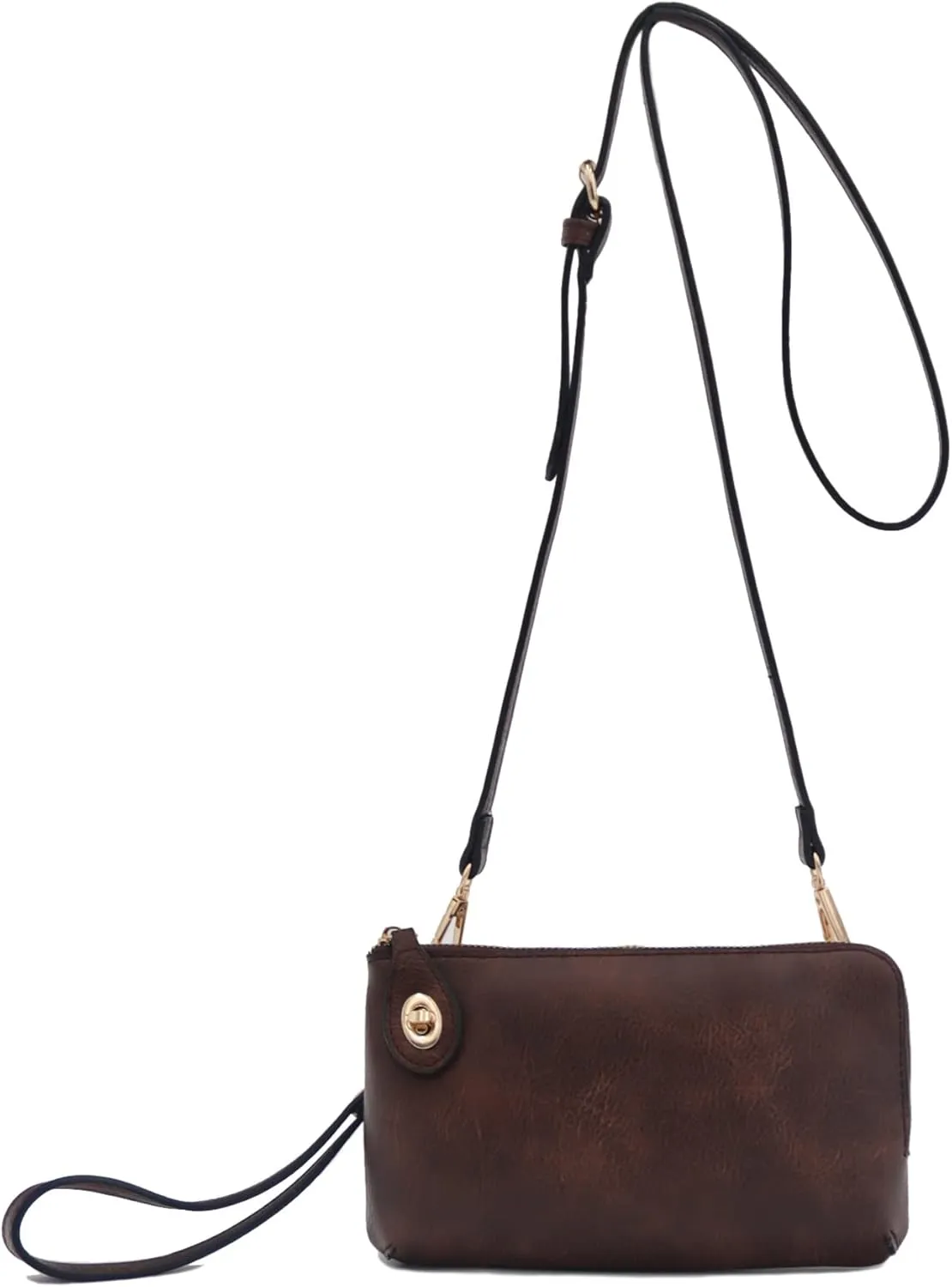 LOVESOME Women's Small Crossbody Bag Wristlet Clutch