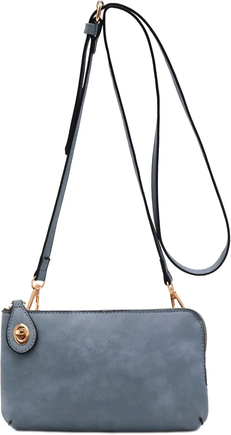 LOVESOME Women's Small Crossbody Bag Wristlet Clutch