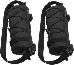 Luxshiny 2pcs Mountain Bike Front Storage Bag Capacity Carrier with Reflective Strips Lightweight Design Versatile Handlebar Crossbody Use for Cycling Adventures