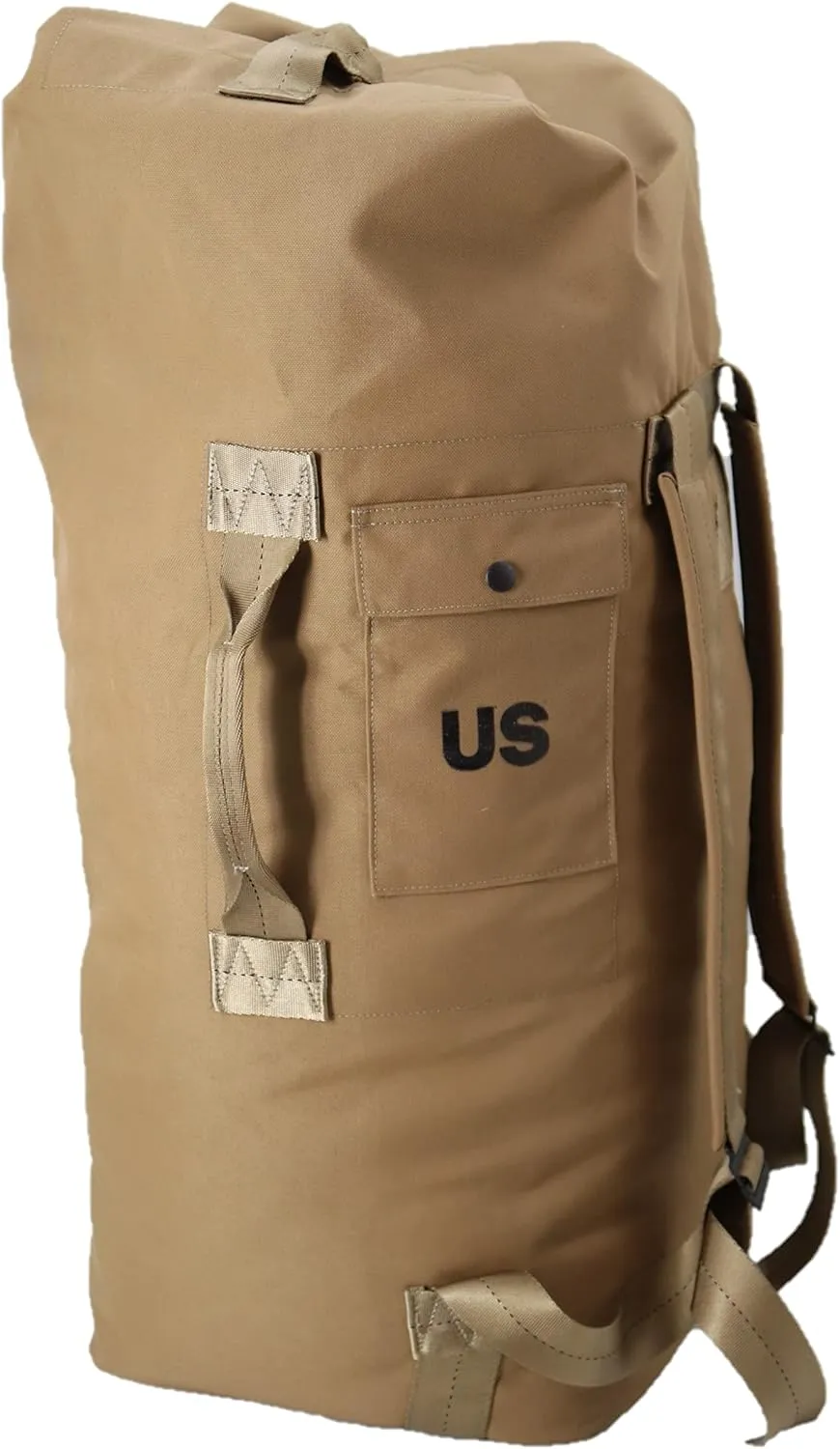 M MCGUIRE GEAR Tactical Military GI Top Loading Duffel Bag, Cordura Nylon, Carrying Straps, Backpack, Sea Bag, Bug Out Bag, MIL-SPEC, Made in USA (Coyote)